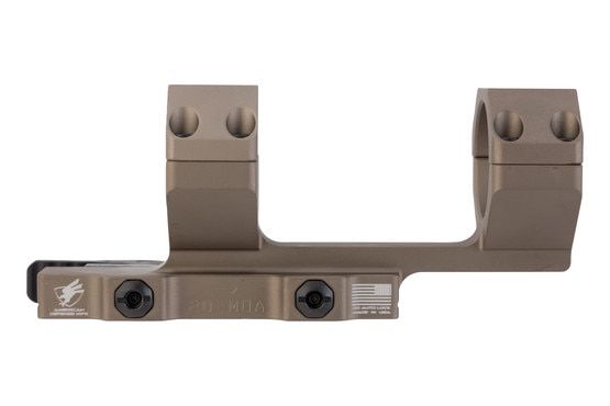 Hardcoat anodized finish on Delta C 34mm aluminum scope